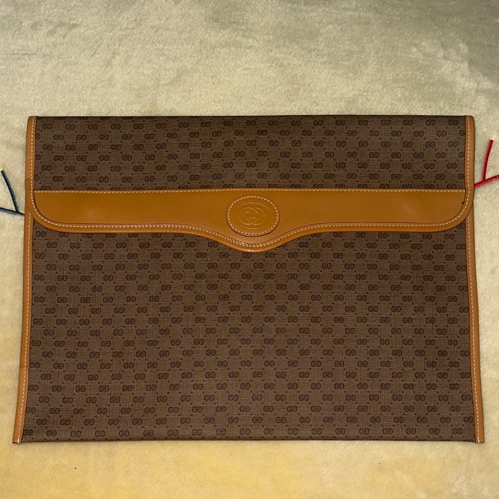 Gucci Monogram Logo Clutch - Large